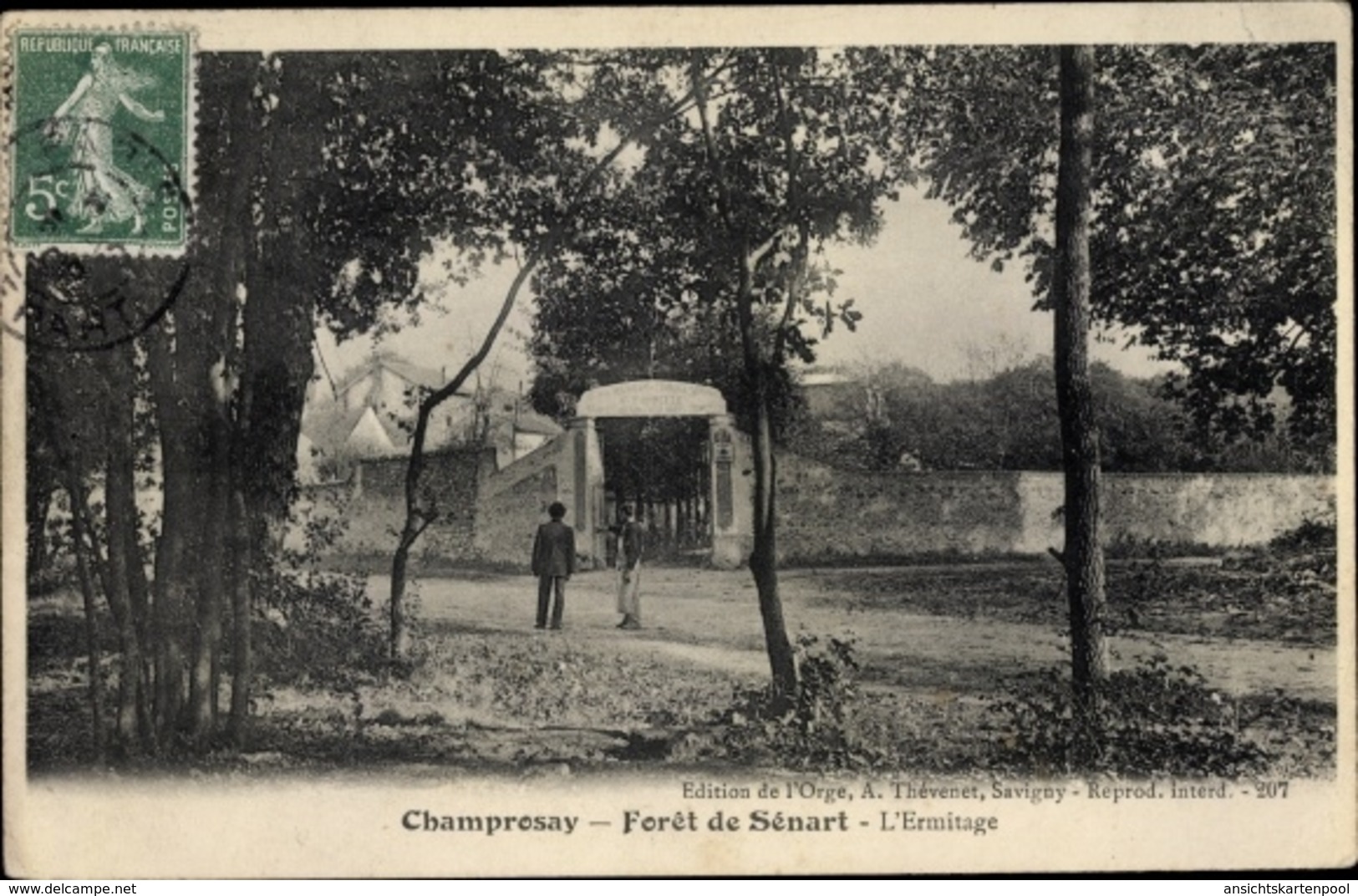 Cp Champrosay Essonne, Foret De Senart, L'Ermitage - Autres & Non Classés