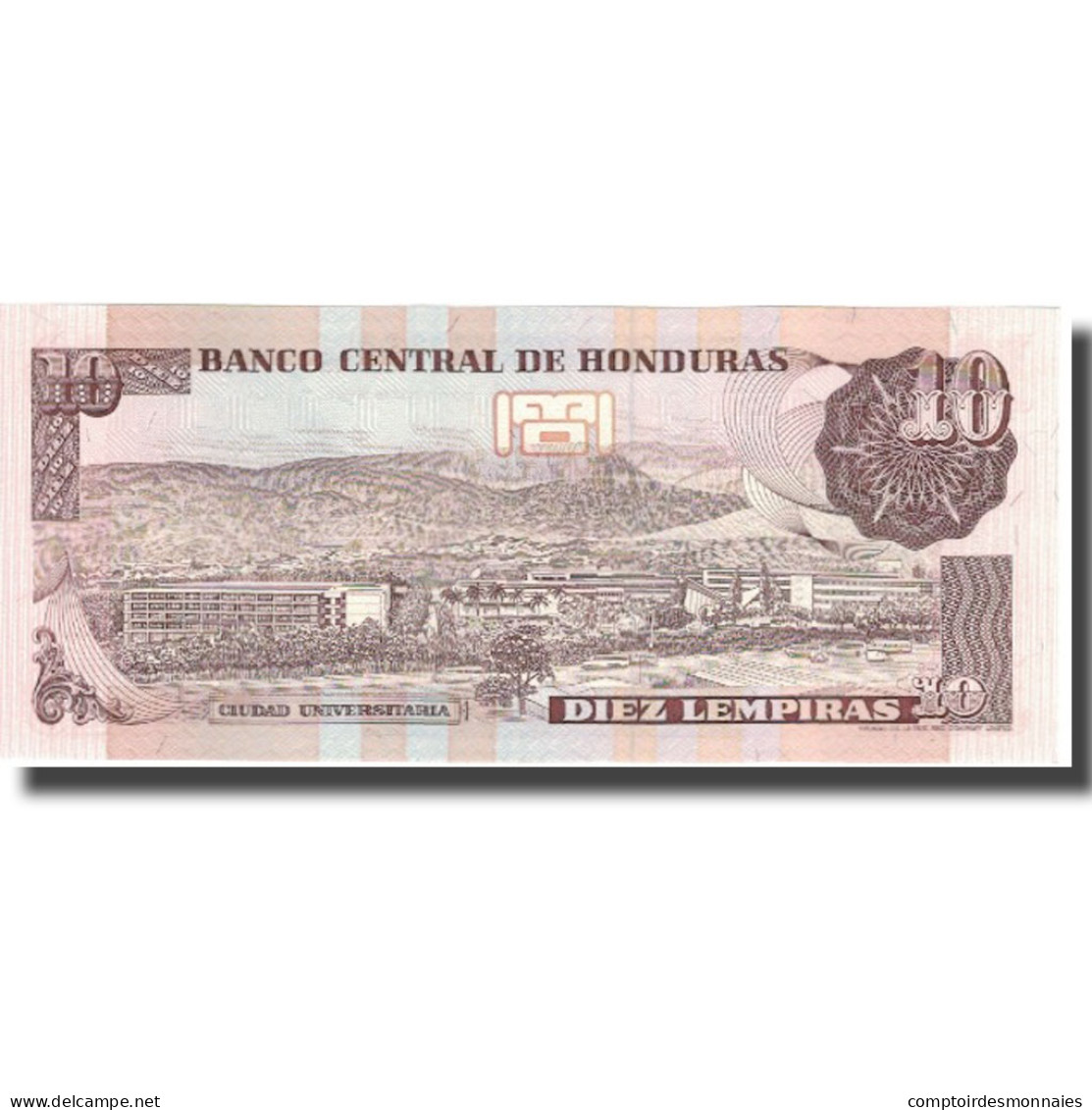 Billet, Honduras, 10 Lempiras, 1989, 1989-09-21, KM:70a, NEUF - Honduras