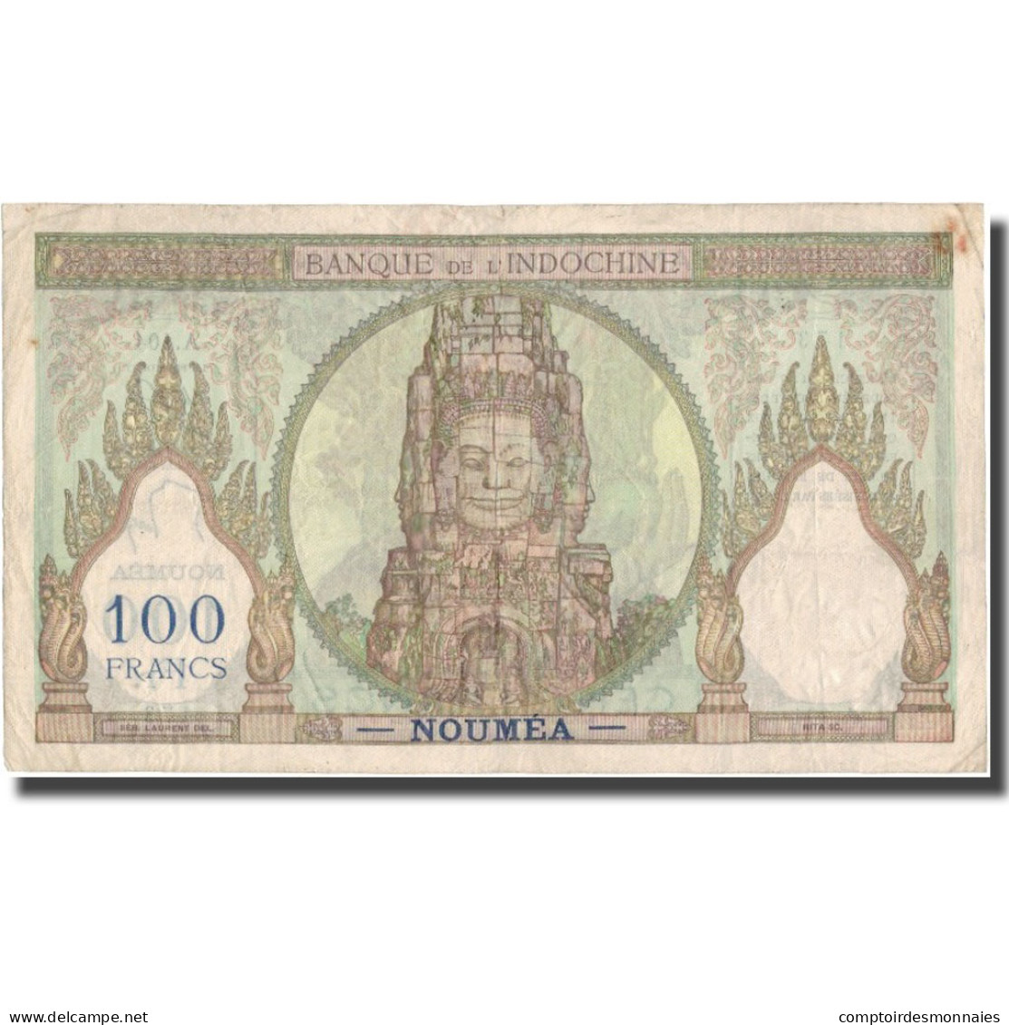 Billet, Nouvelle-Calédonie, 100 Francs, UNDATED 1957, KM:42d, TTB - Indochine