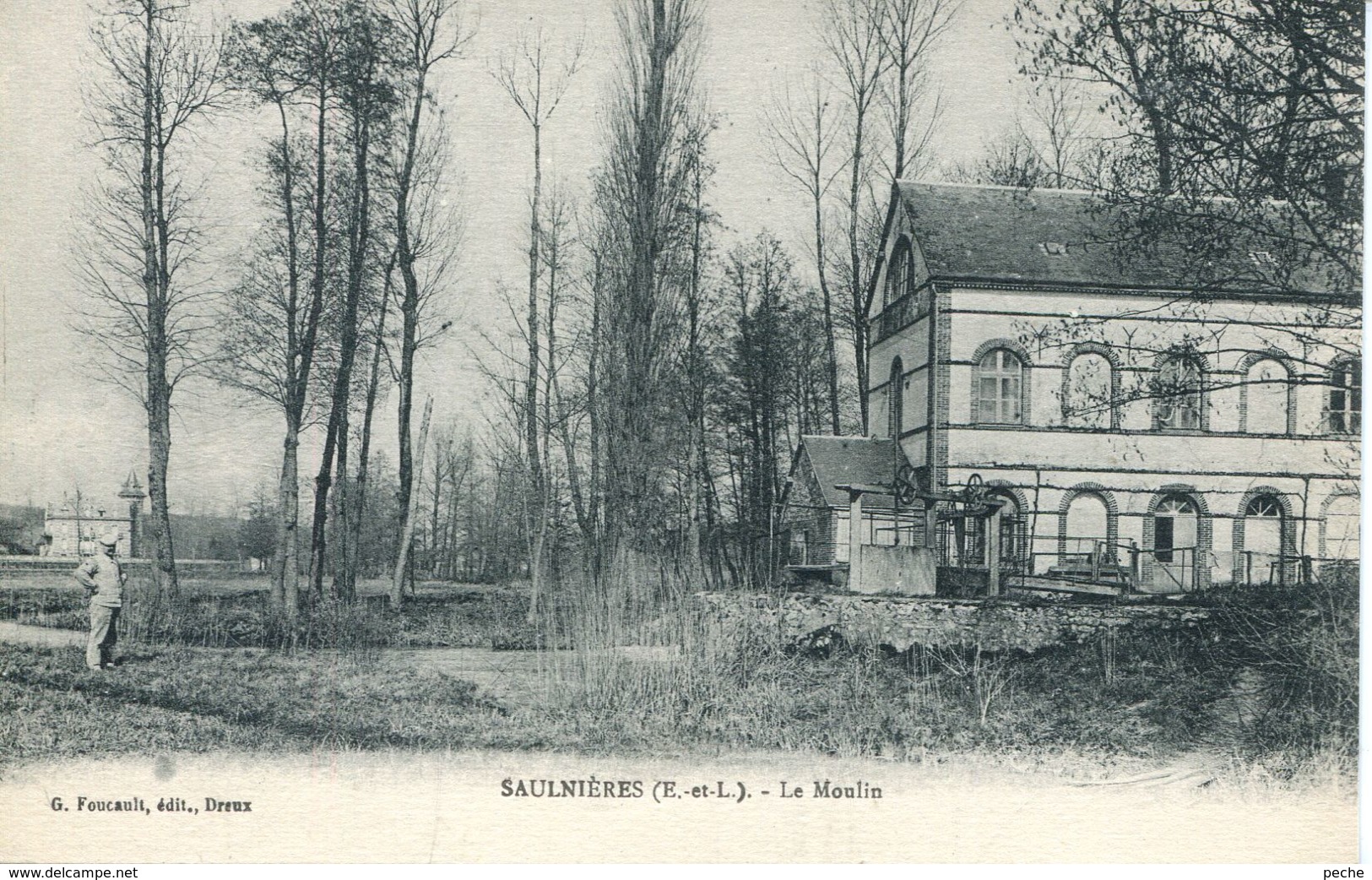 N°677 T -cpa Saulnières (28) -le Moulin- - Moulins à Eau