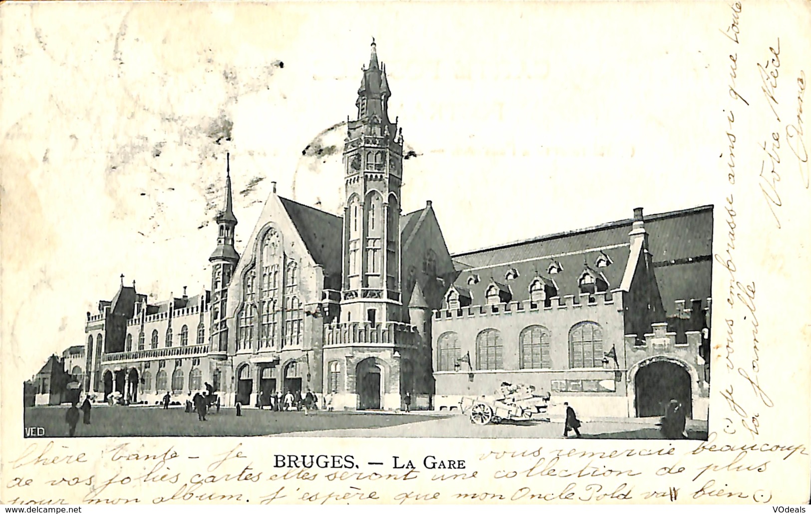 CPA - Belgique - Brugge - Bruges - La Gare - Brugge