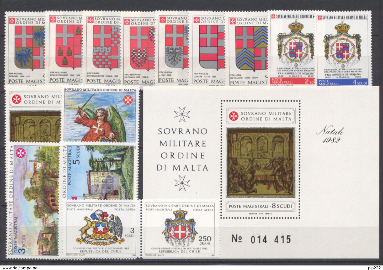 SMOM 1982 Annata Completa/Complete Year MNH/** VF - Sovrano Militare Ordine Di Malta