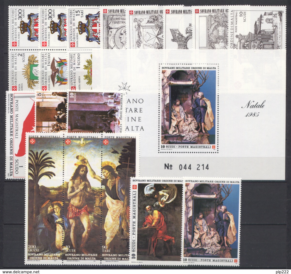 SMOM 1985 Annata Completa/Complete Year MNH/** VF - Malta (Orden Von)