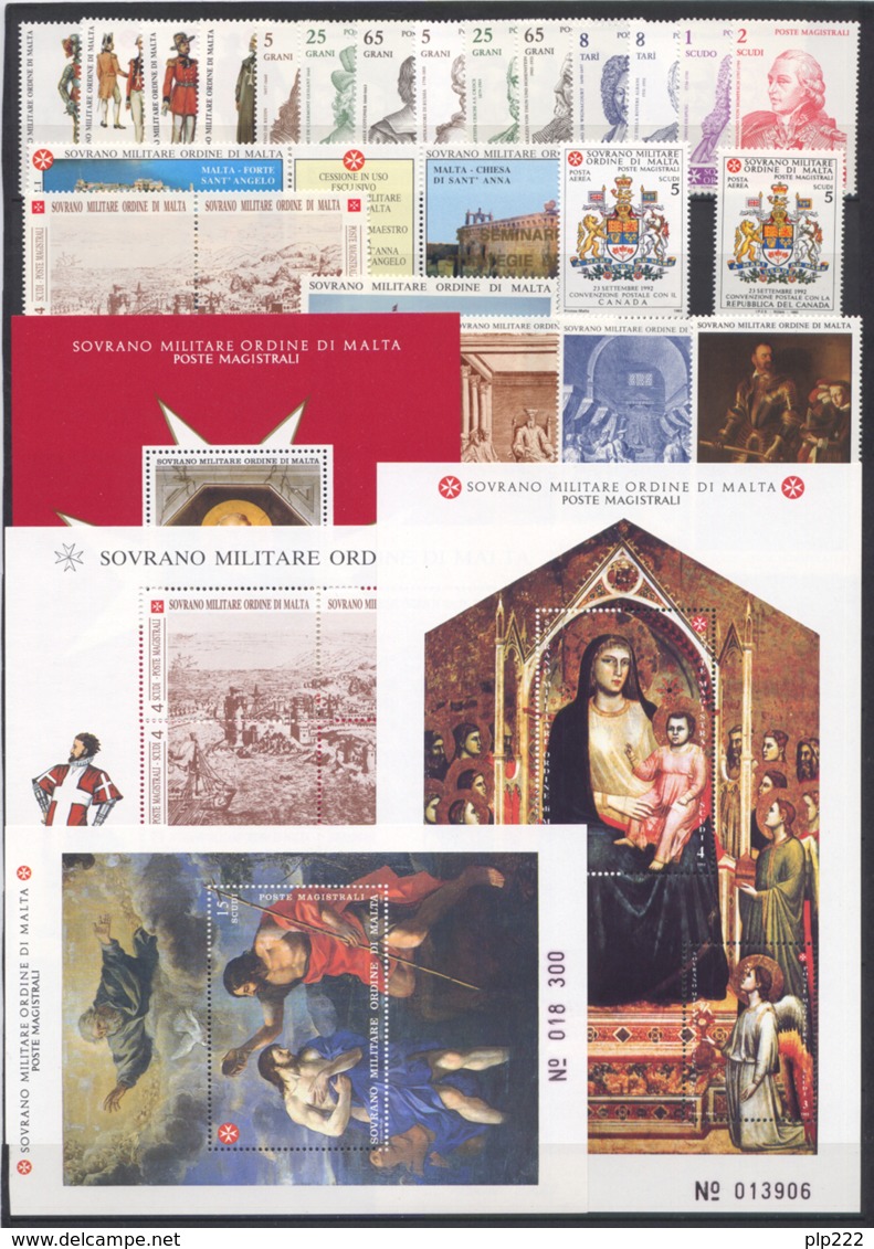 SMOM 1993 Annata Completa/Complete Year MNH/** VF - Malta (Orde Van)