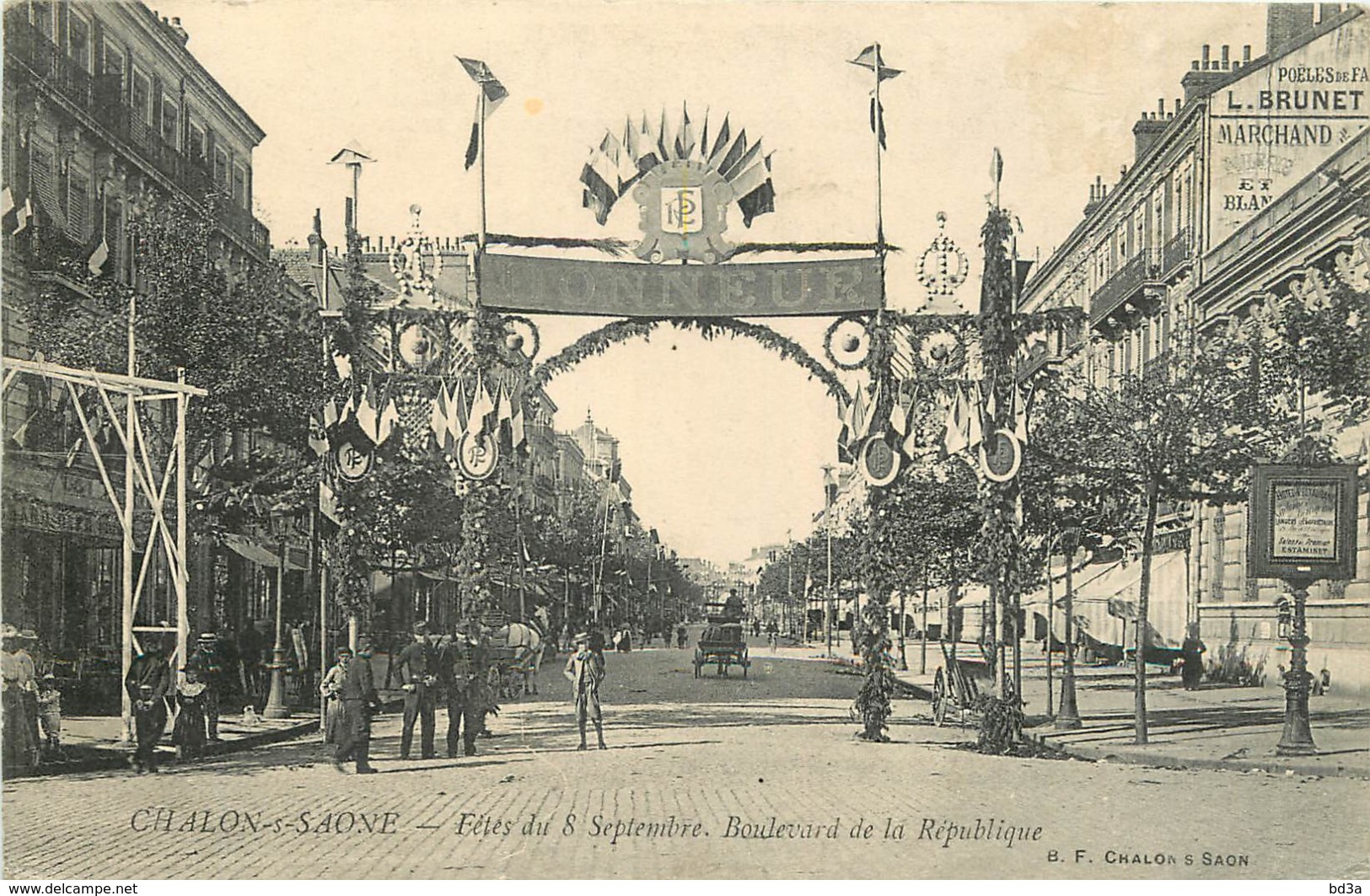 71 - CHALON SUR SAONE - FETES DU 8 SEPTEMBRE - BOULEVARD DE LA REPUBLIQUE - Chalon Sur Saone