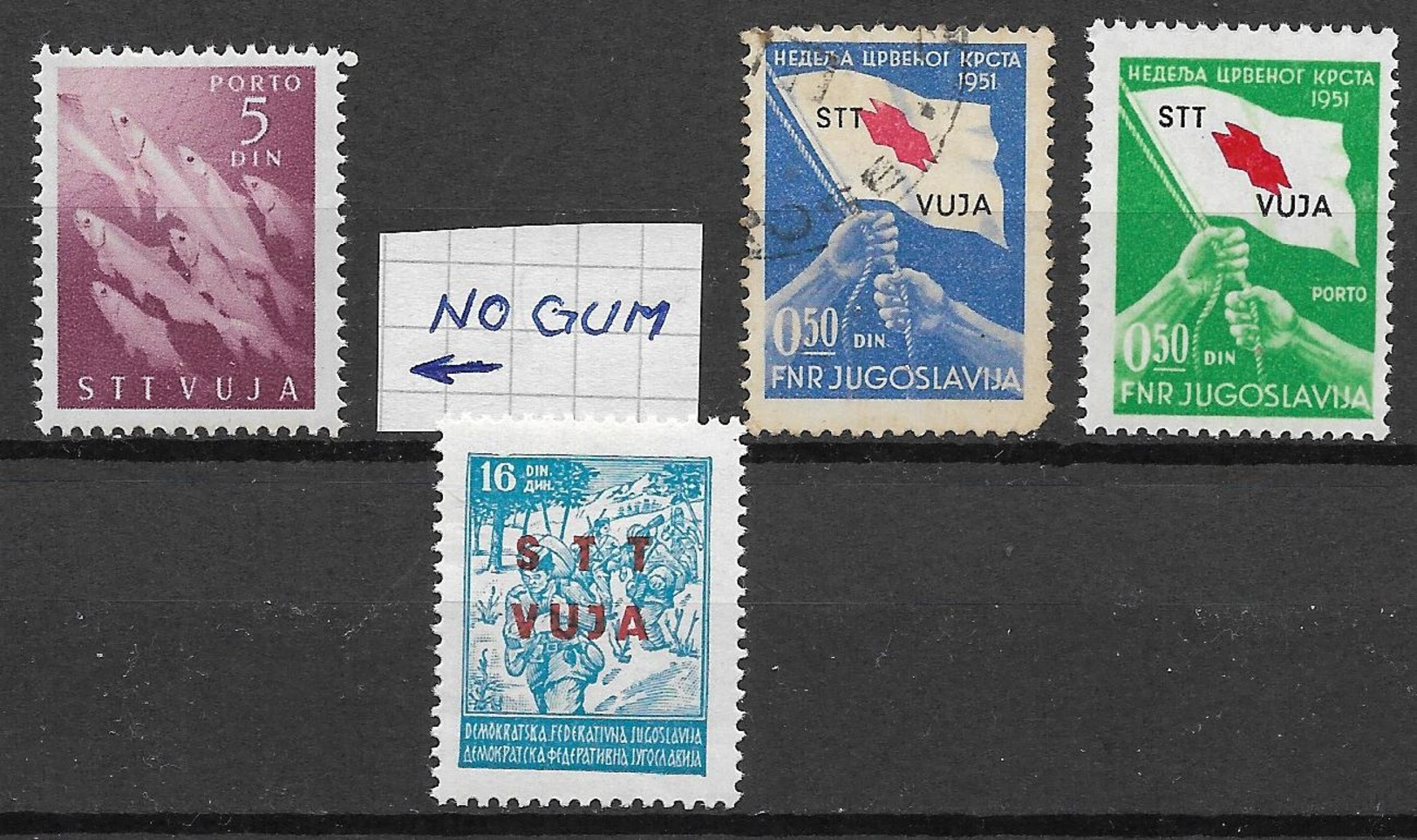 Trieste Zone B, Lot Of Different Stamp - Neufs