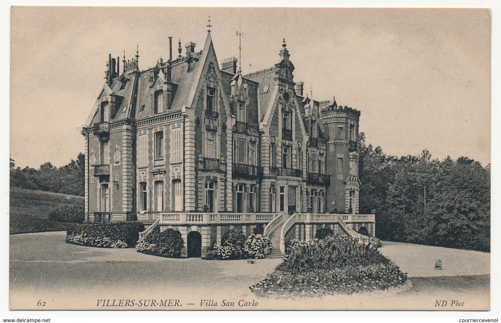 CPA - VILLERS-SUR-MER (Calvados) - Villa San Carlo - Au Dos Invitation Garden Party Comtesse Centule De Béarn - 1906 - Villers Sur Mer