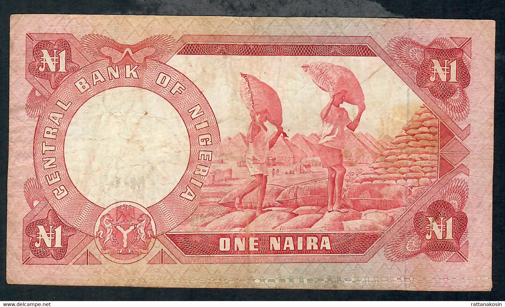 NIGERIA P15b  1  NAIRA 1973 #DL    VF NO P.h. - Nigeria