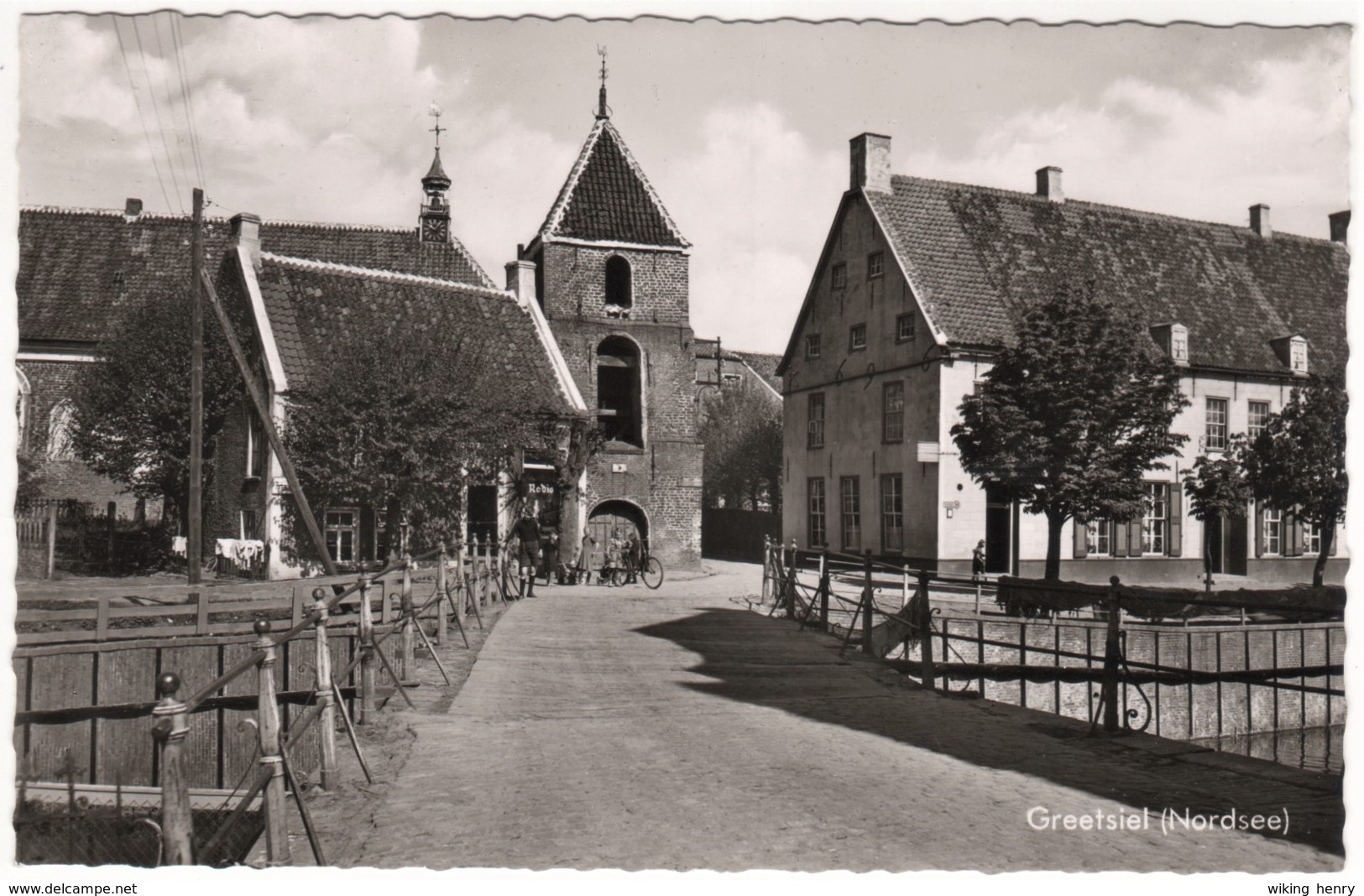 Krummhörn Greetsiel - S/w Ortsansicht 1 - Krummhoern