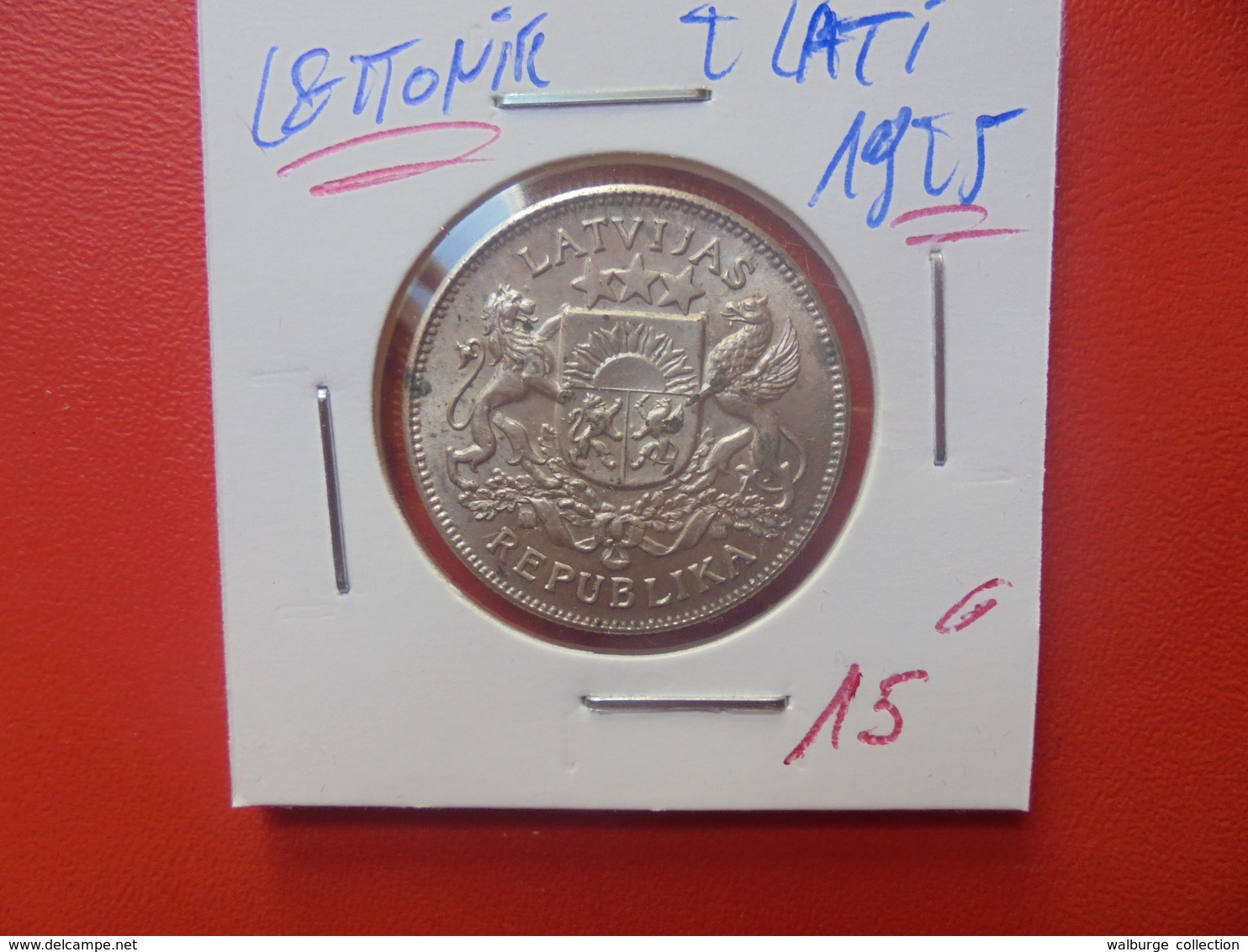 LETTONIE 2 LATI 1925 ARGENT (A.3) - Lettonie