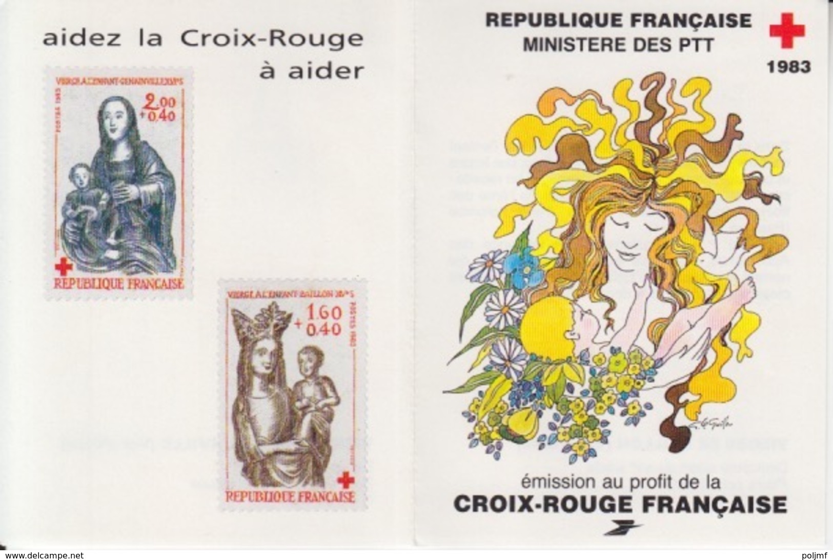 Carnet Croix Rouge 1983 (N° 2295a Vierge De Baillon, 2296a Vierge De Genainville), Neuf Sans Traces - Rode Kruis