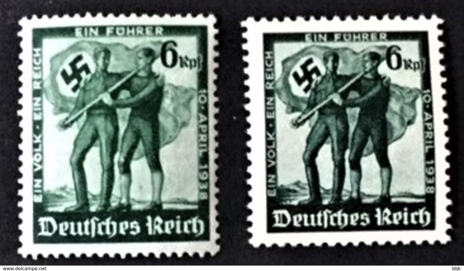 1938 Volksabstimmung Õsterreich Mit Und Ohne Wz Mi.662**) + 663**) - Unused Stamps