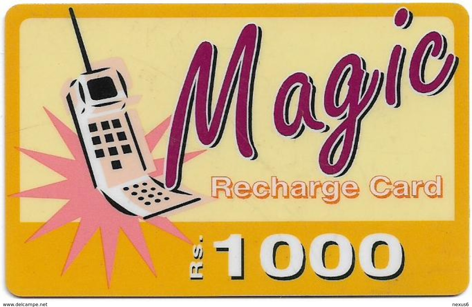 India - Airtel - Magic Recharge Card, Mobile, GSM Refill 1.000₹, Used - India