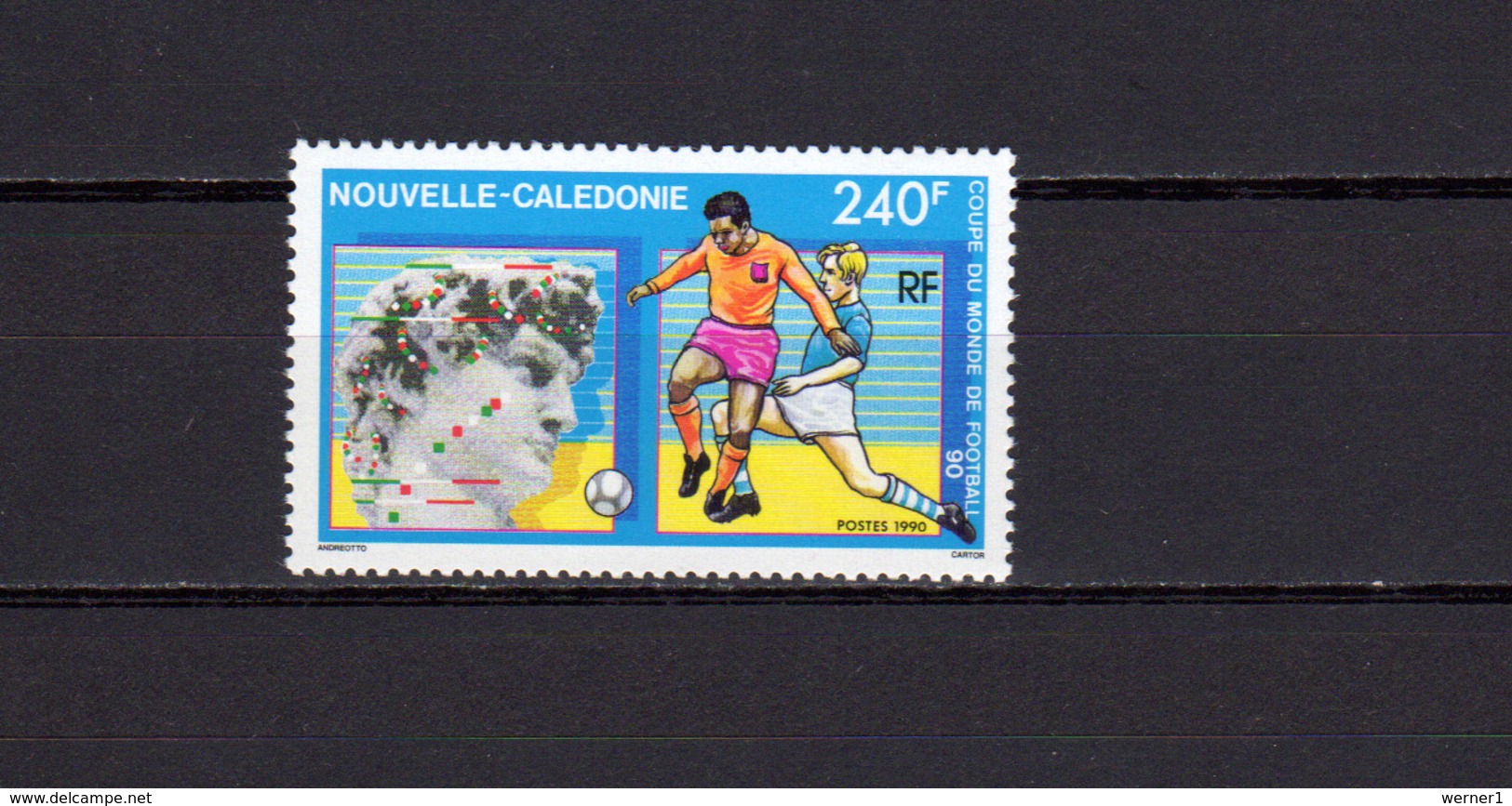 New Caledonia 1990 Football Soccer World Cup Stamp MNH - 1990 – Italia