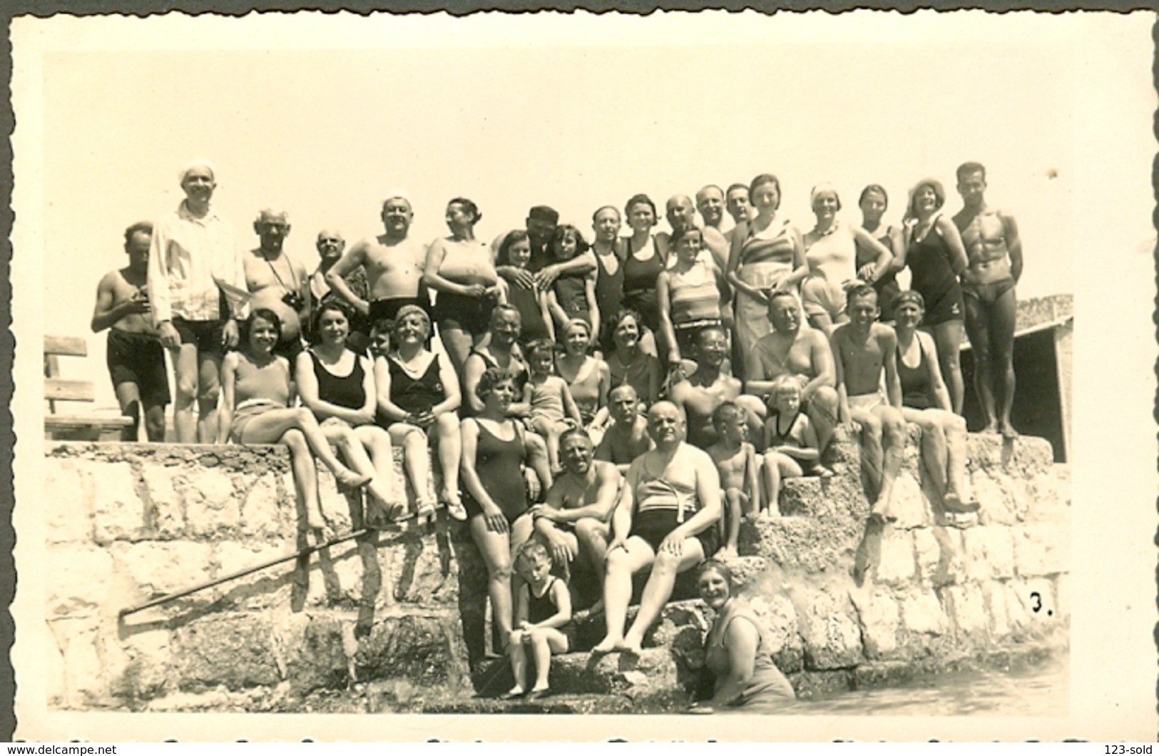 ARBE RAB BADEGAESTE BEI BADEORT 1930.  Foto Zaza - Kroatien