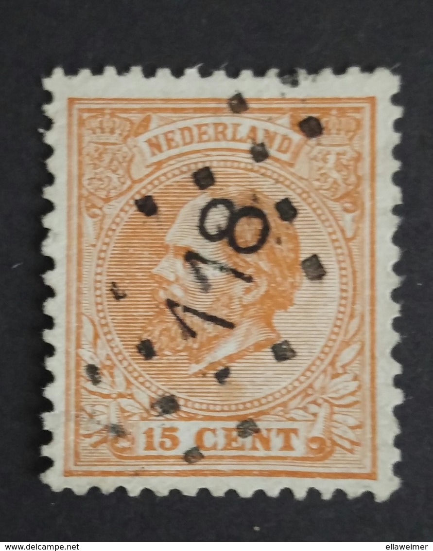 Nederland/Netherlands - Nr. 23H Met Puntstempel 118 - Gebruikt