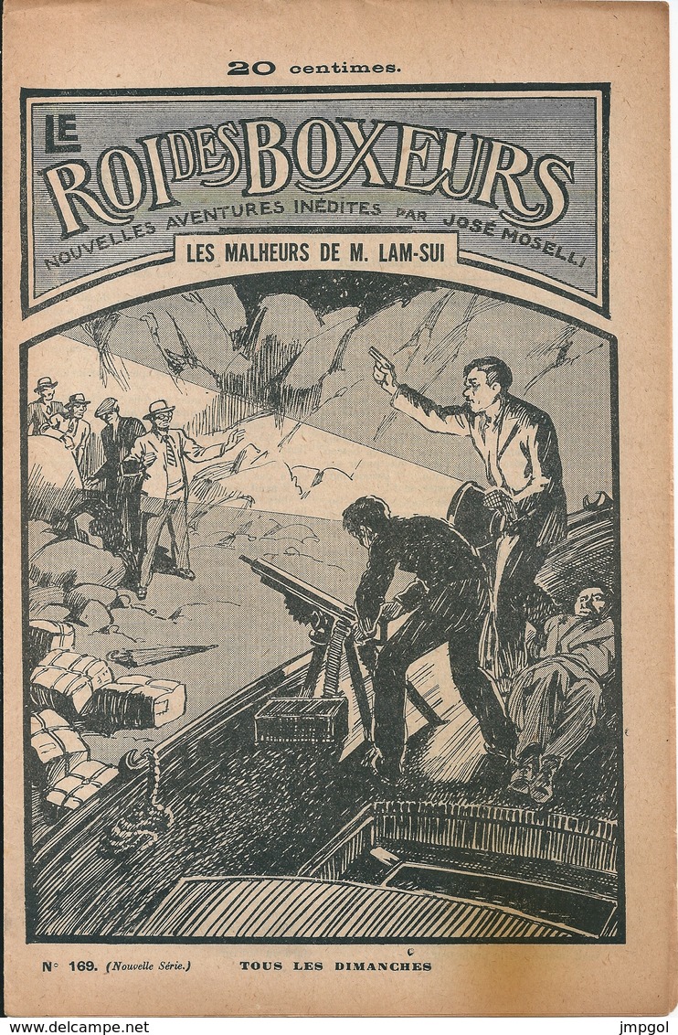 Le Roi Des Boxeurs N°169 1935 "Les Malheurs De M. Lam-Sui" José Moselli - Aventure