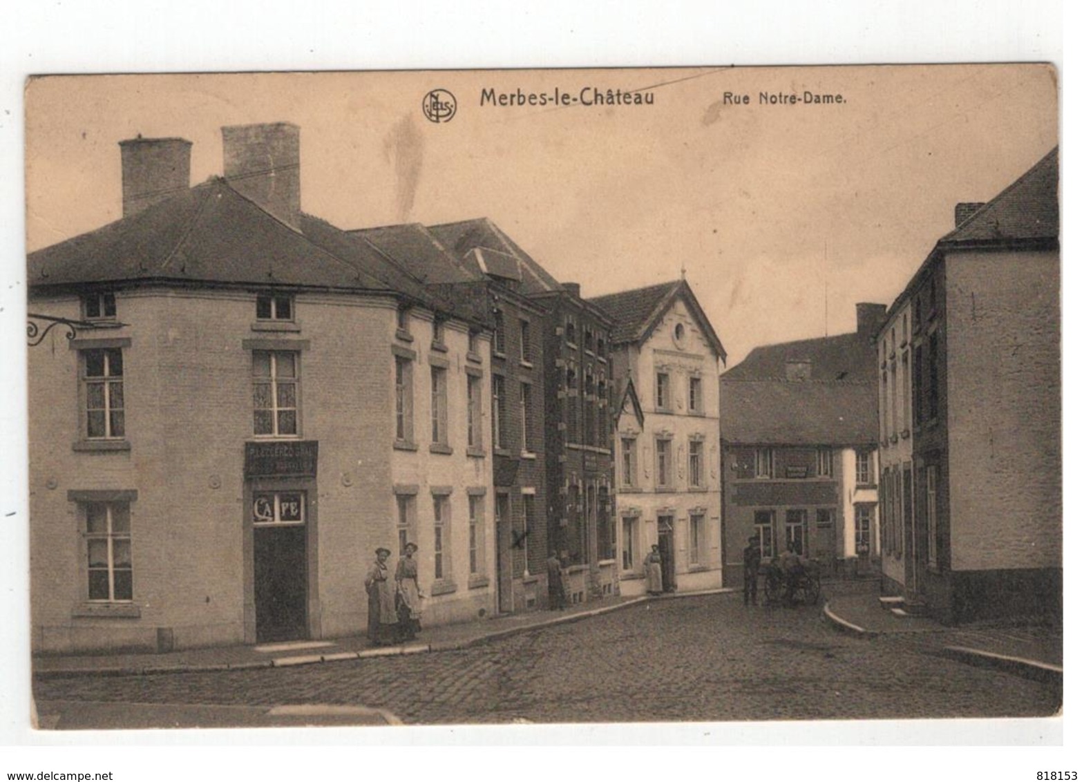 Merbes-le-Château   Rue Notre-Dame 1914 - Merbes-le-Château