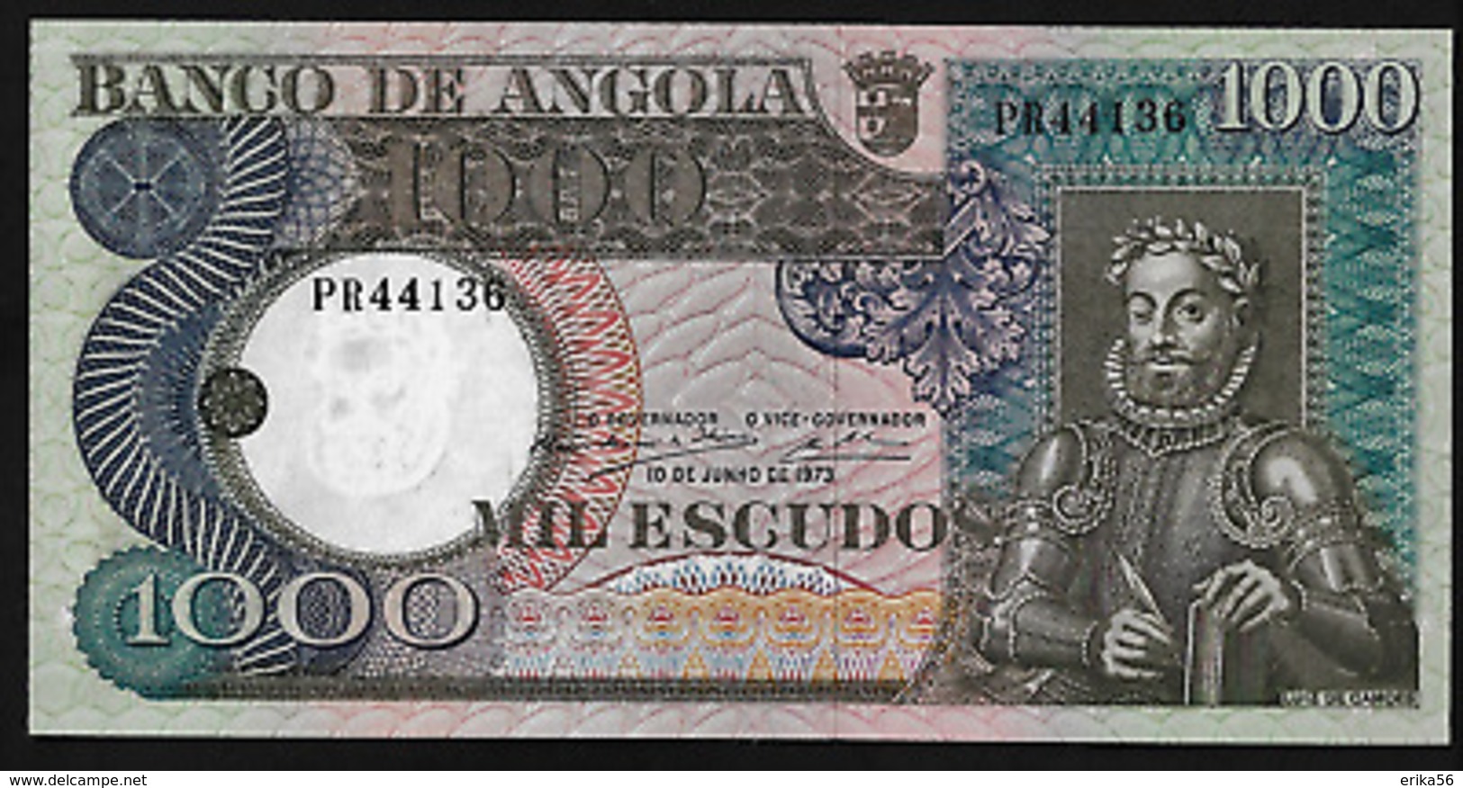 BILLET  ANGOLA 1000 ESCUDO - Angola