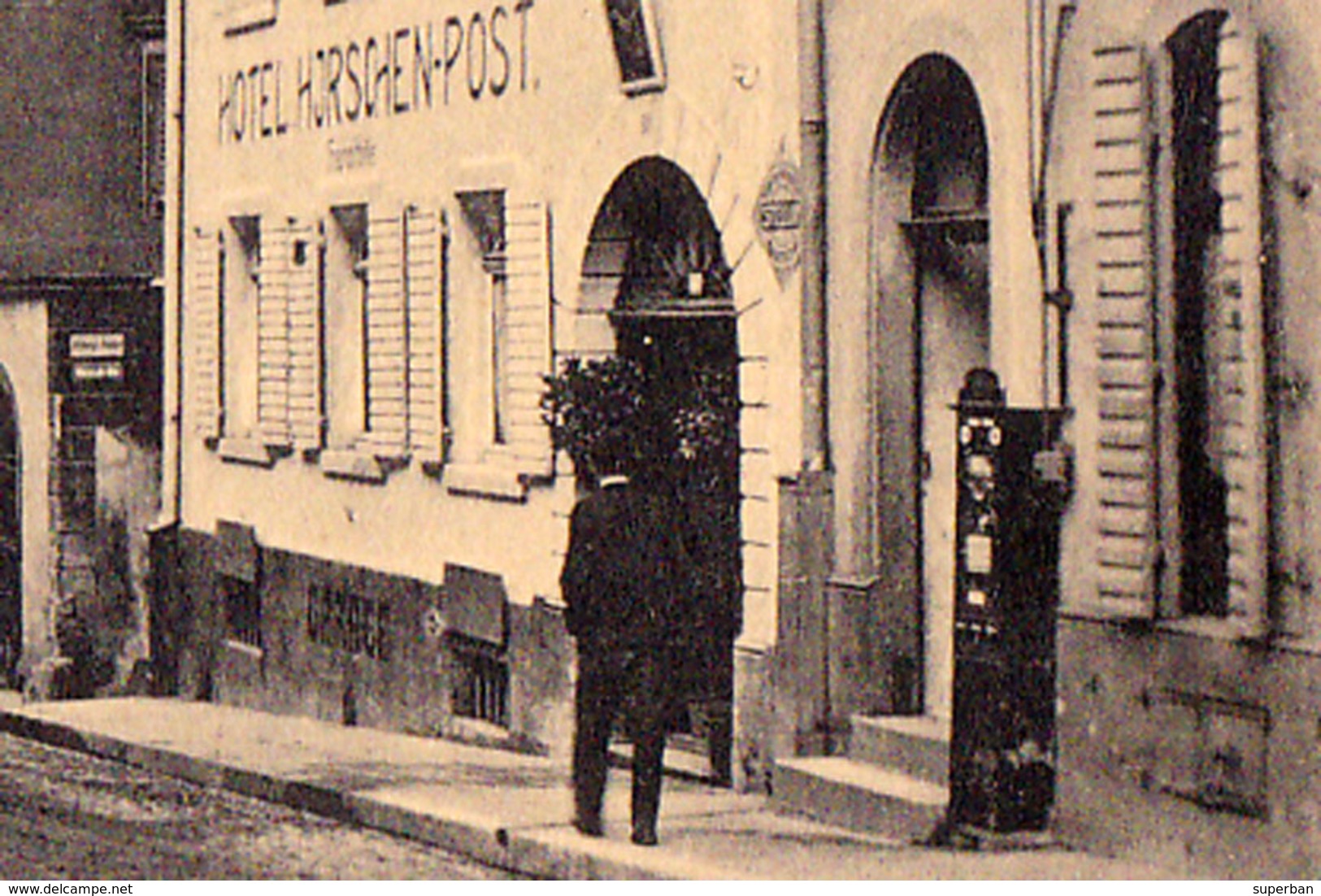 ENDINGEN - HAUPTSTRASSE : HOTEL HIRSCHEN - POST / KAISERL' BRUST-CARAMELLEN ... - ANNÉE / YEAR ~ 1910 - '915 (ad527) - Endingen