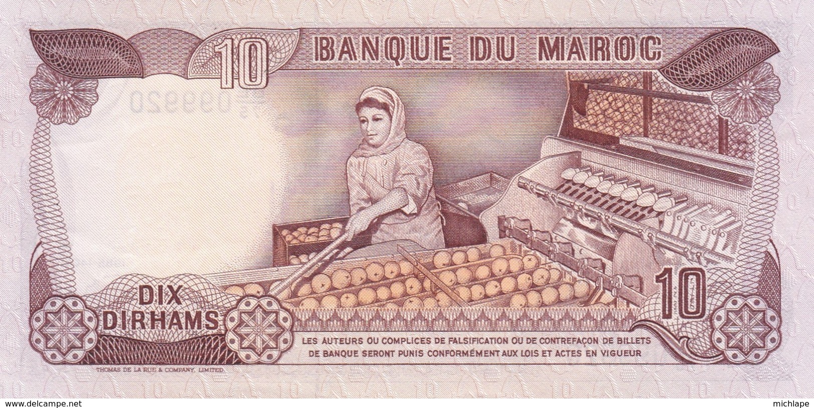 Billet De 10 Dirhams Maroc - 1985 Etat Neuf - Maroc