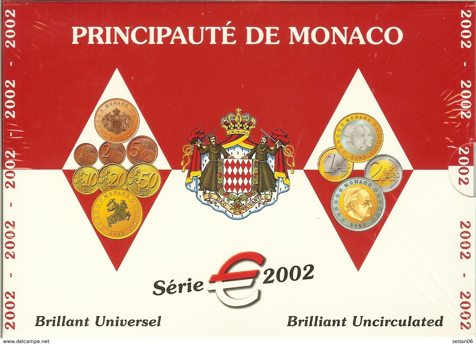 MONACO - Coffret BU 2002 (emballage D'origine) - Monaco