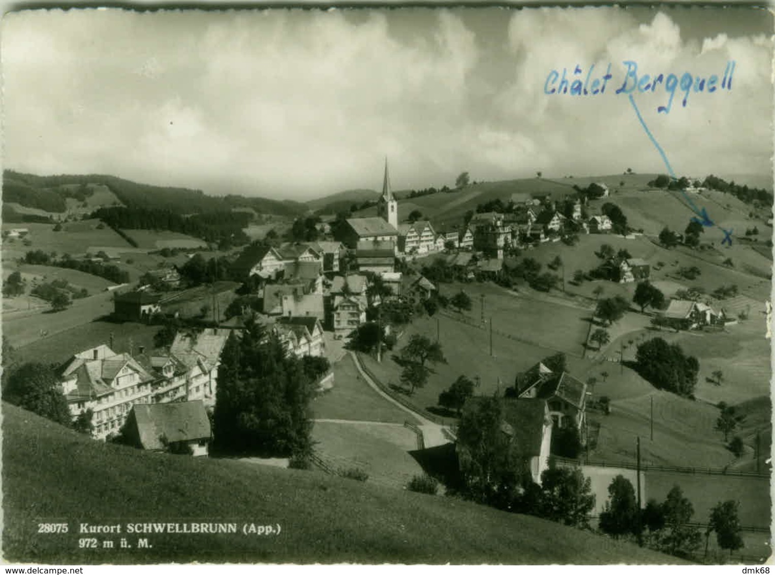 SWITZERLAND - KURORT SCHWELLBRUNN - ECHTER FOTODRUCK 1950s (5867) - Schwellbrunn