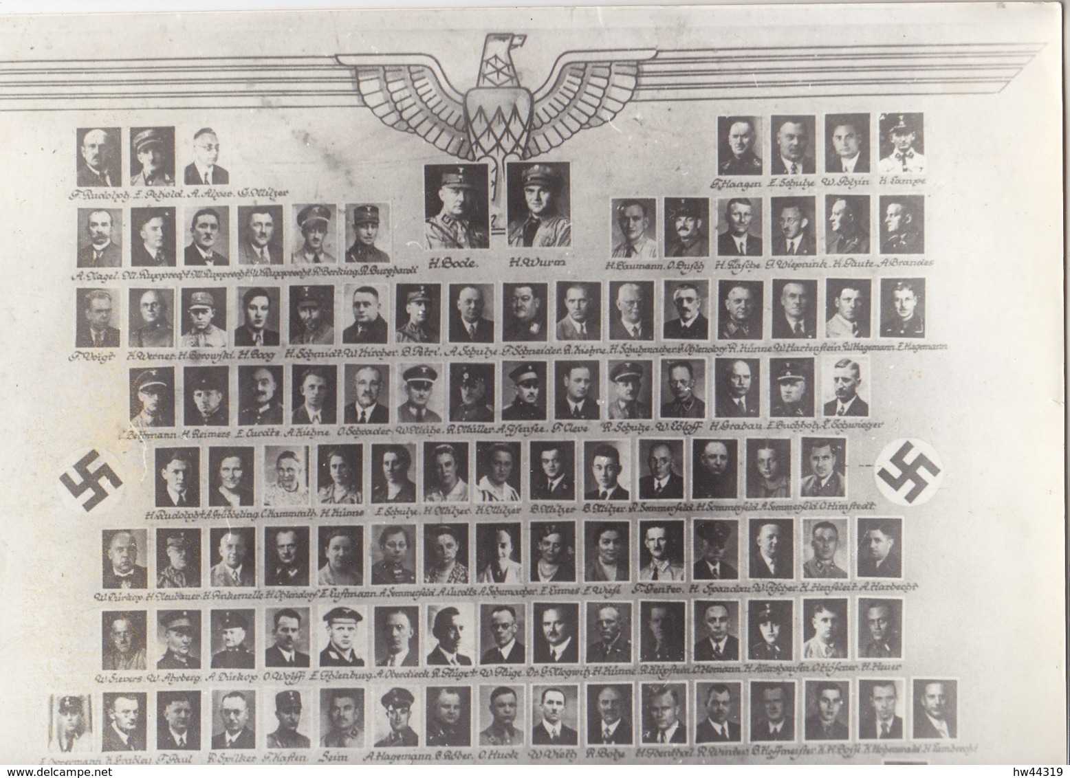 Ehrentafel Der Alten Parteigenossen Der NSDAP Ortsgruppe WOLFENBÜTTEL Innenstadt Foto Ca. 24x30cm - Sonstige & Ohne Zuordnung