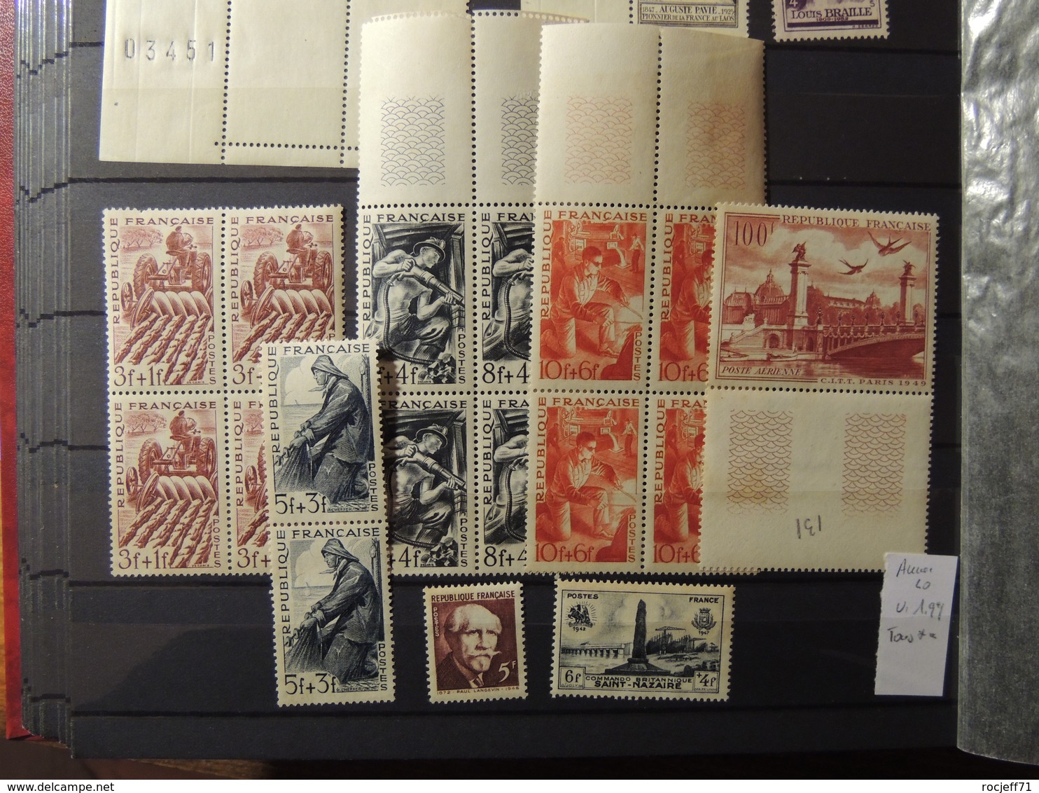 12 - 19 //  France- Année 1940 -  Lot De Timbres Tous ** - Ungebraucht