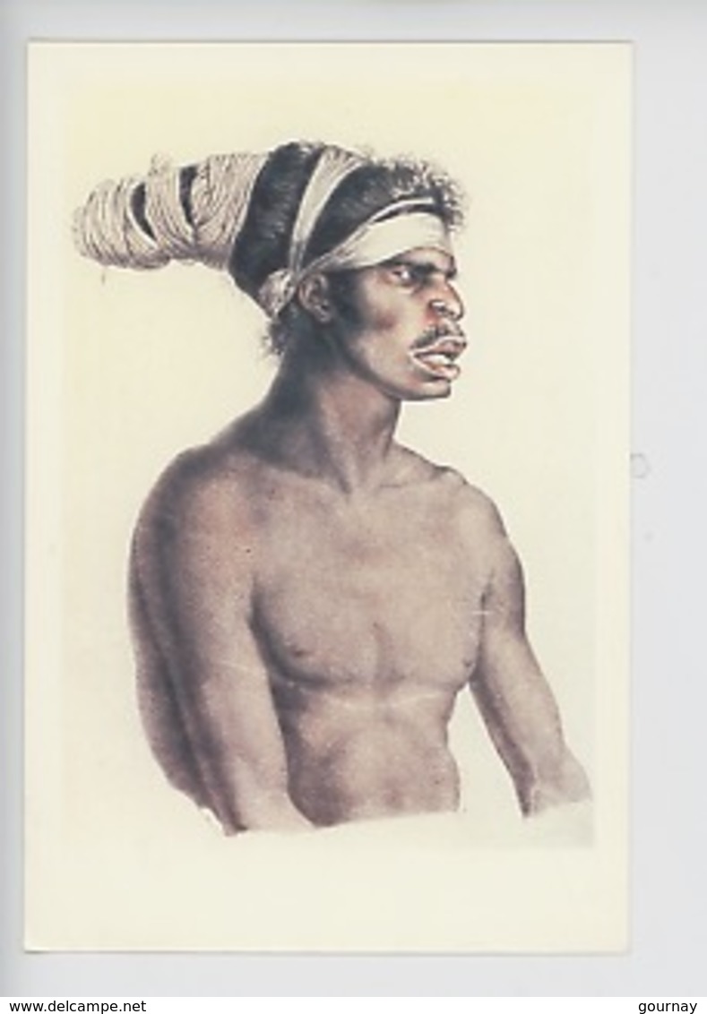 Nicolas-Martin Petit Illustrateur : Indigène D'Australie 1800-1804 - Mororé (Terre Napoléon) Aquarelle (cp Vierge) - Aborigènes