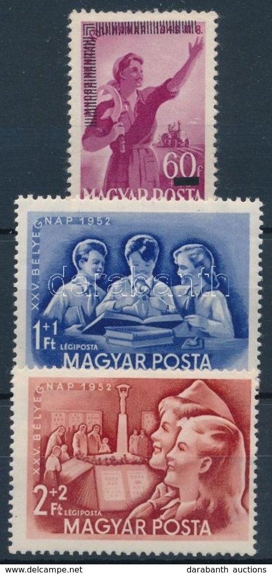 ** 1952 Bélyegnap (25.) Sor + MABÉOSZ Felülnyomott Bélyeg (11.500) - Otros & Sin Clasificación