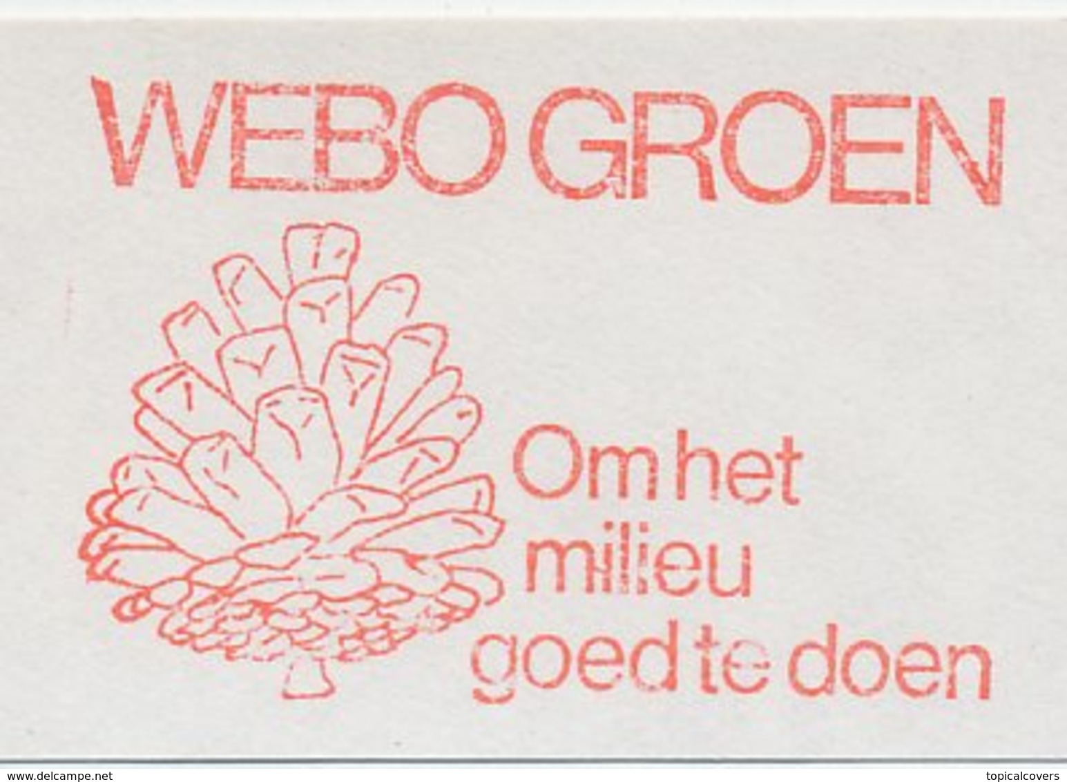 Meter Cut Netherlands 1980 Pine Cone - Trees