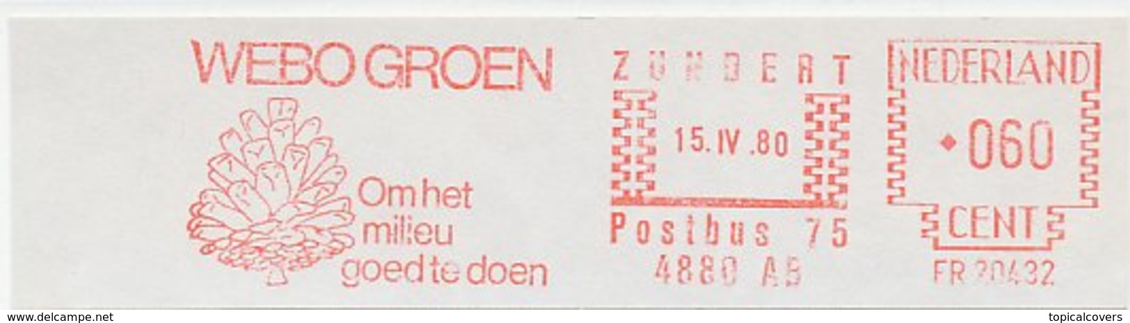 Meter Cut Netherlands 1980 Pine Cone - Bäume