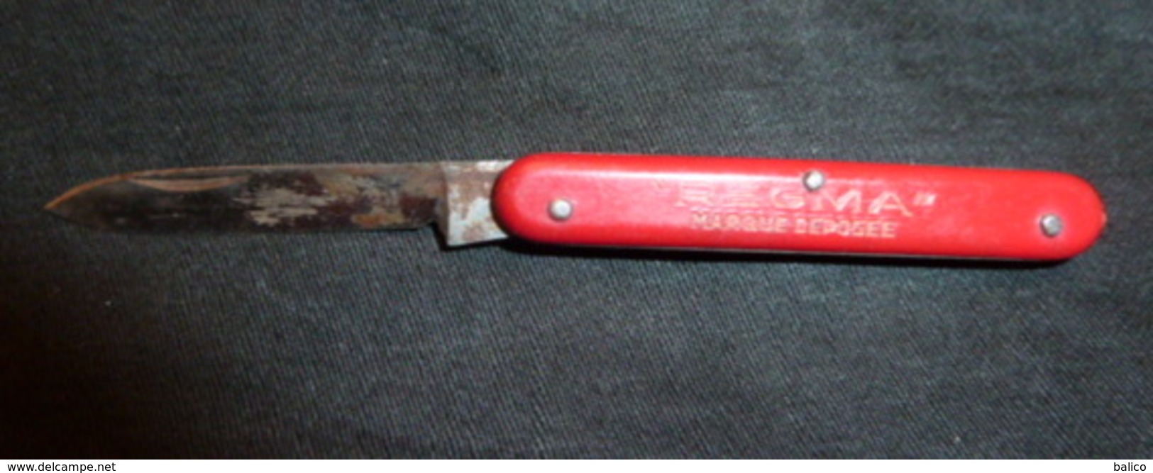 Couteau Ancien, Publicité,  REGMA - 1 Lame - Messer