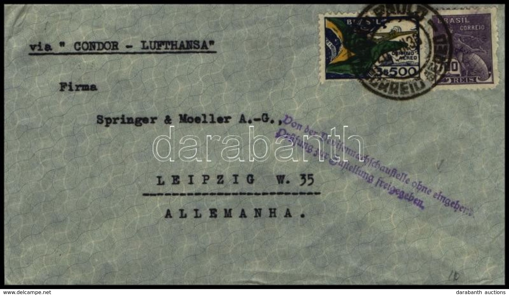 Brazília 1938 - Sonstige & Ohne Zuordnung