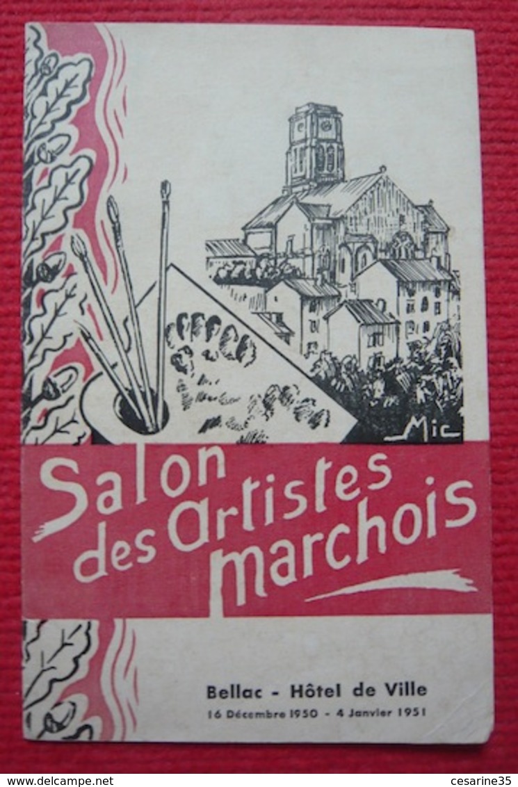 Catalogue Du Salon Des Artistes Marchois – Bellac 1951 - Limousin