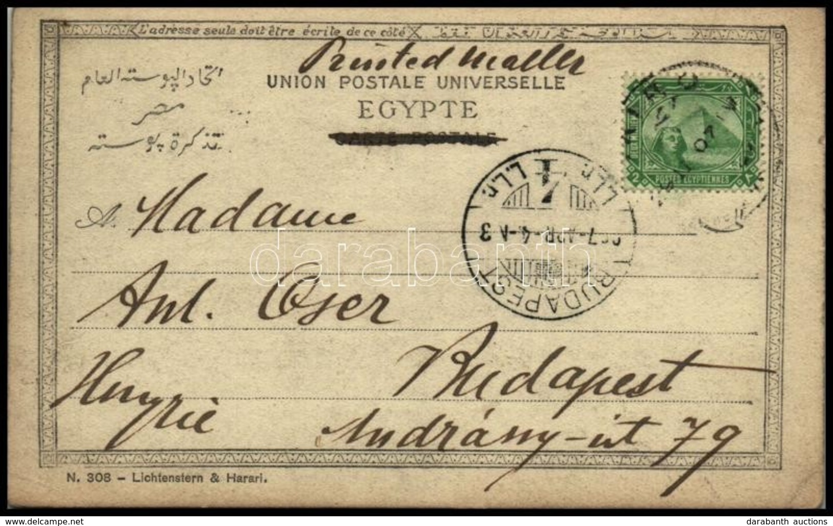 Egyiptom 1907 - Otros & Sin Clasificación