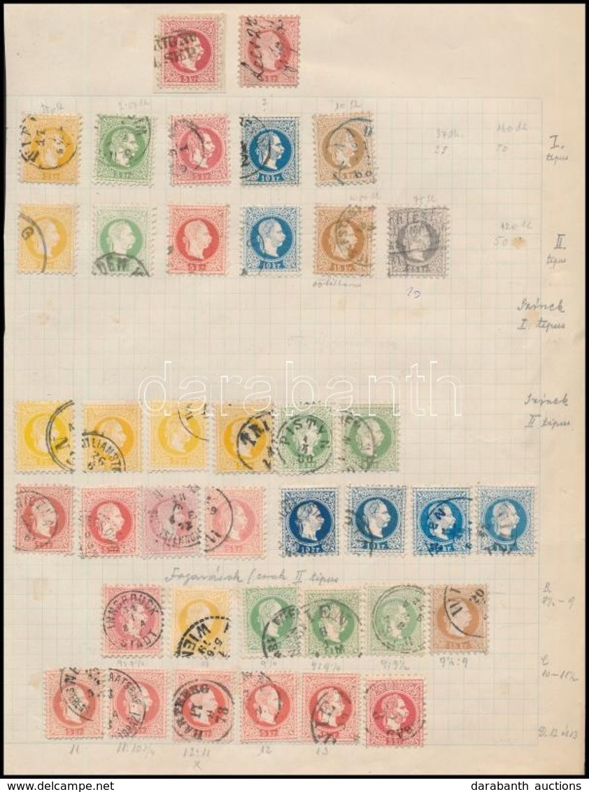 O Ausztria 1867-1936 Speciál Gyűjtemény Lapokon Jobb értékekkel - Sonstige & Ohne Zuordnung