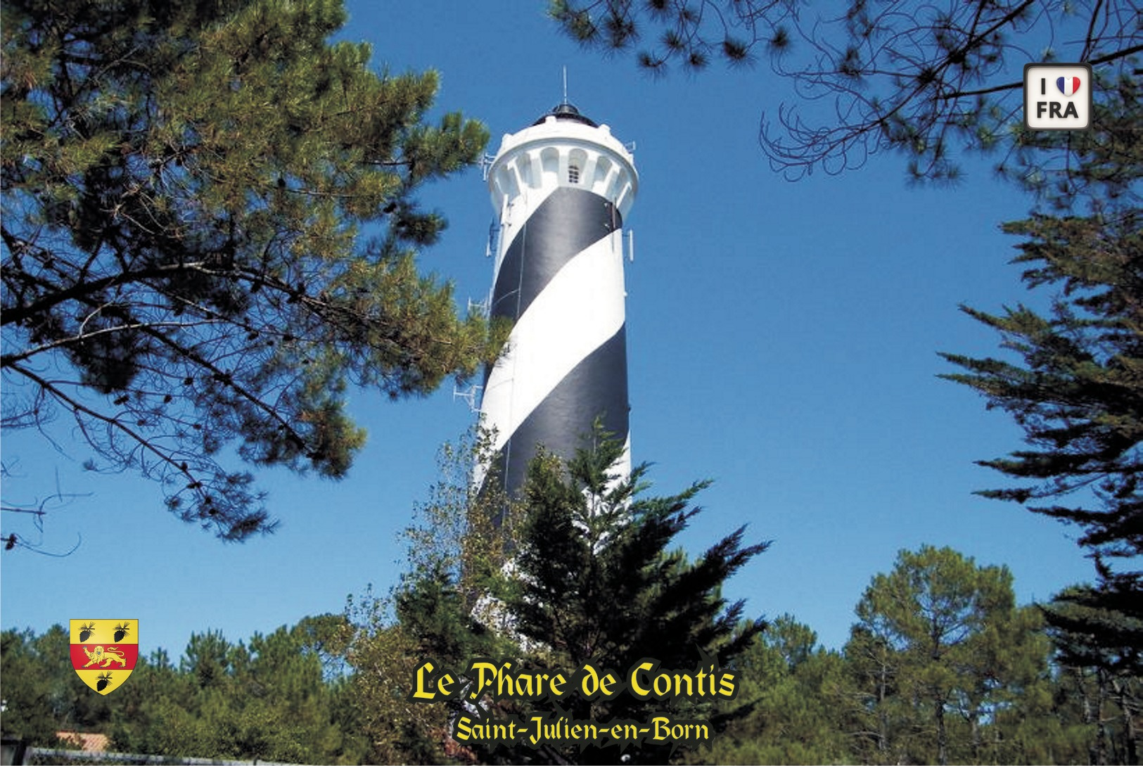 Set 6 Cartes Postales, Phares, Lighthouses Of Europe, France, Saint-Julien-en-Born, Le Phare De Contis - Fari