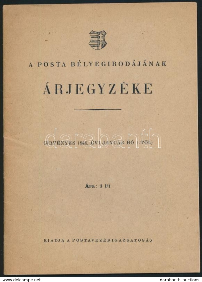 1948 A Posta Bélyegirodájának árjegyzéke - Otros & Sin Clasificación