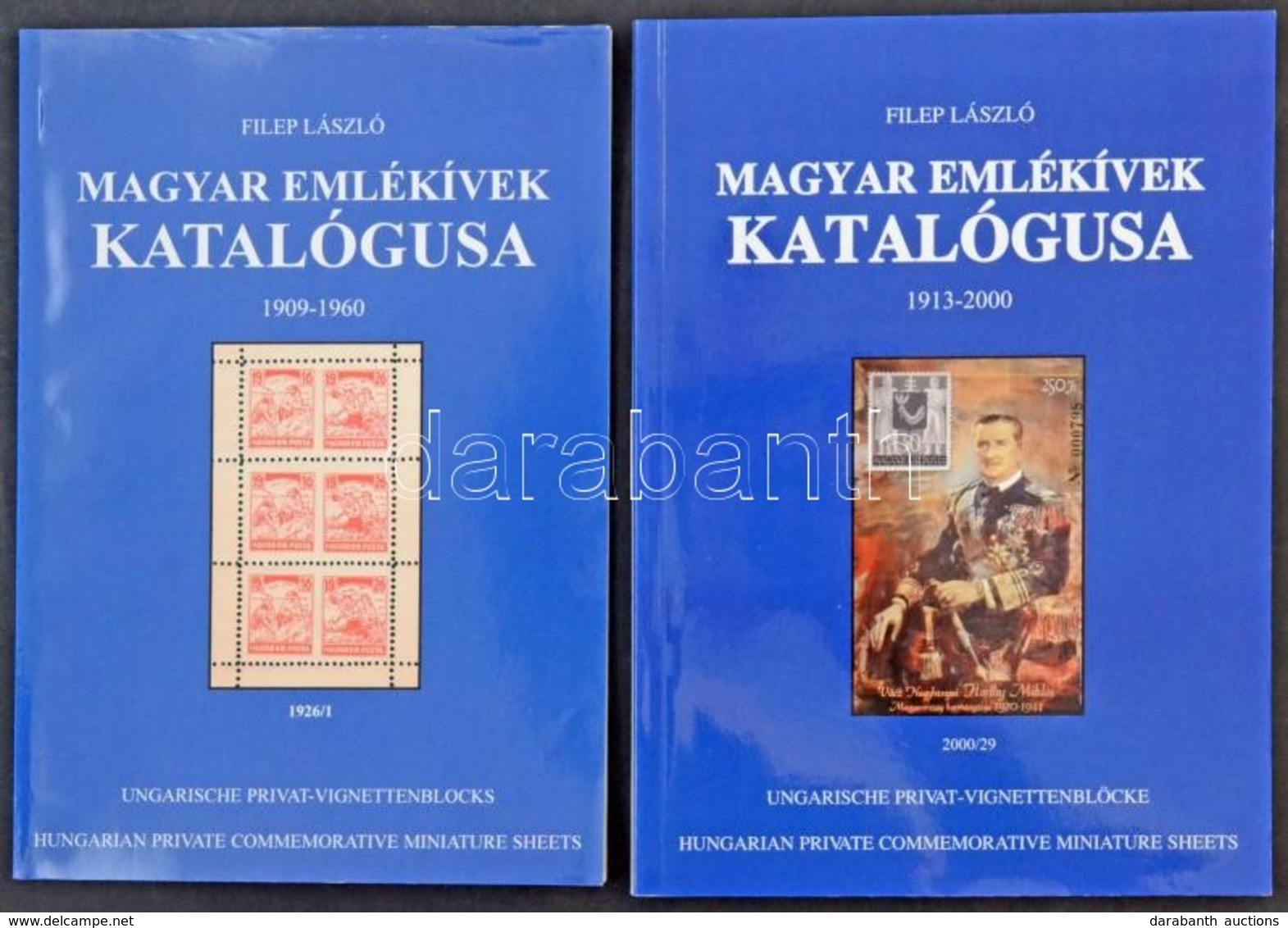 Magyar Emlékívek Katalógusa 1909-1960 + 1913-2000 - Otros & Sin Clasificación