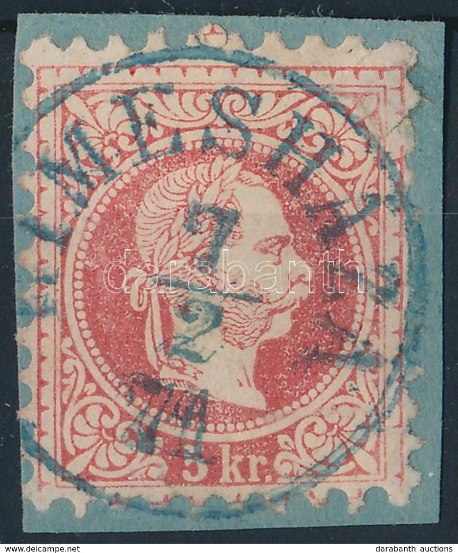 1867 5kr Kék / Blue 'HIMESHÁZA' (Ryan 800 P) Certificate: Babor - Sonstige & Ohne Zuordnung