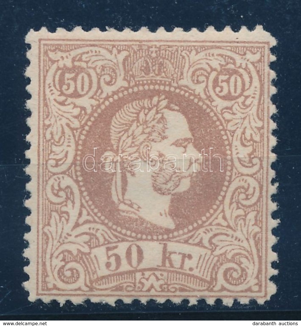 ** 1867 50kr Barna / Brown. Certificate: Steiner - Otros & Sin Clasificación