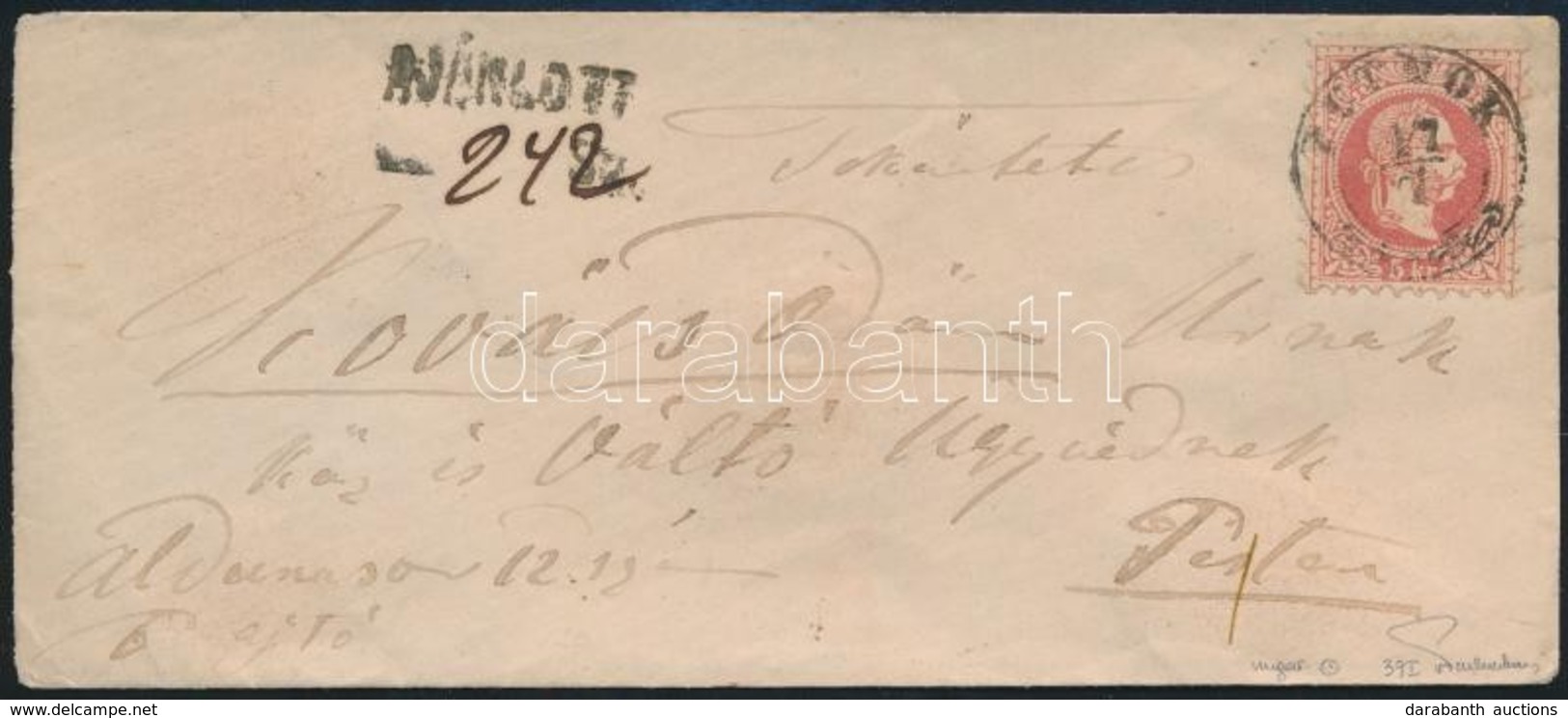 ~1869 3 X 5kr Ajánlott Levélen 'PUTNOK' (Gudlin D 2.26 400 Pont) - 'PEST' Signed: Ferchenbauer - Sonstige & Ohne Zuordnung