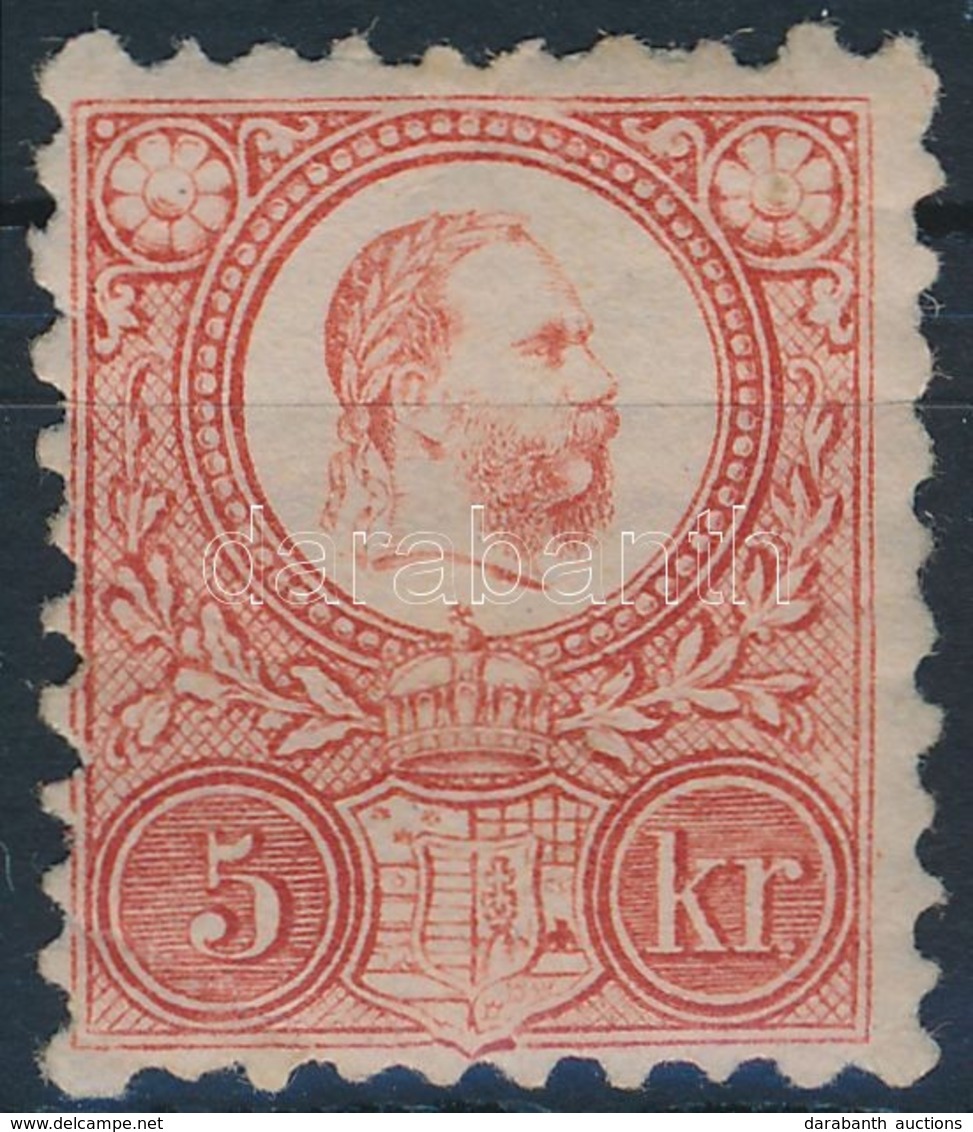 * 1871 Réznyomat 5kr (25.000) Töredezett Gumi - Otros & Sin Clasificación