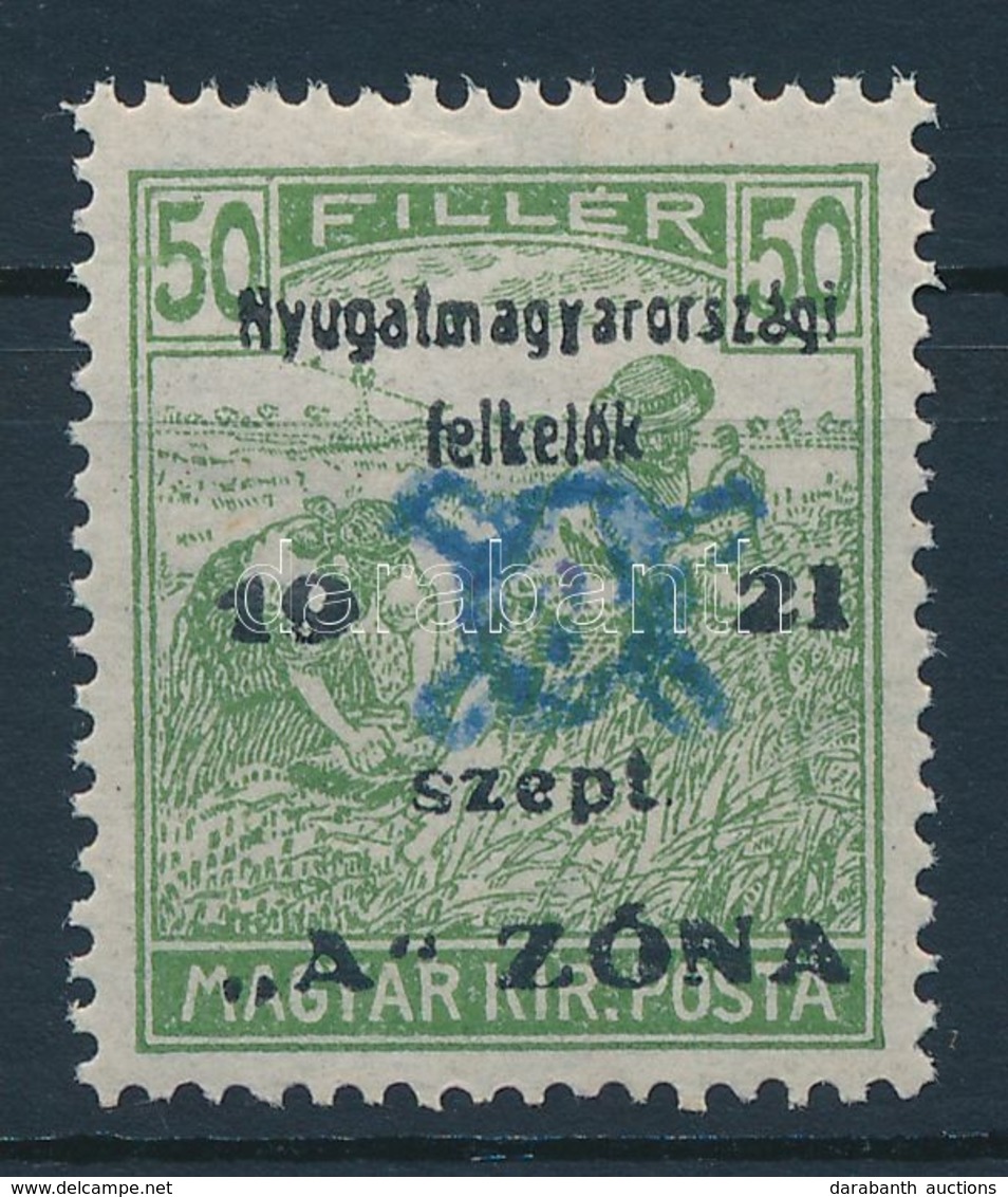 ** Nyugat-Magyarország II. 1921 Arató 50f Garancia Nélkül (18.000) - Sonstige & Ohne Zuordnung