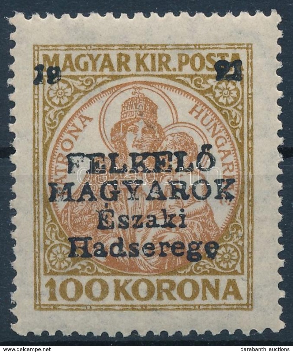 ** Nyugat-Magyarország V. 1921 Koronás Madonna 100K Garancia Nélkül (60.000) - Sonstige & Ohne Zuordnung