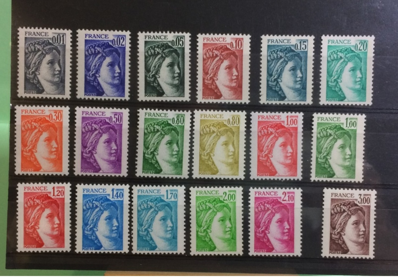 France (Lot Type Sabine) 1977-78 - Neuf (Y&T N°1962 à 1981B)(22 Val) - Coté 16,80€ - Neufs