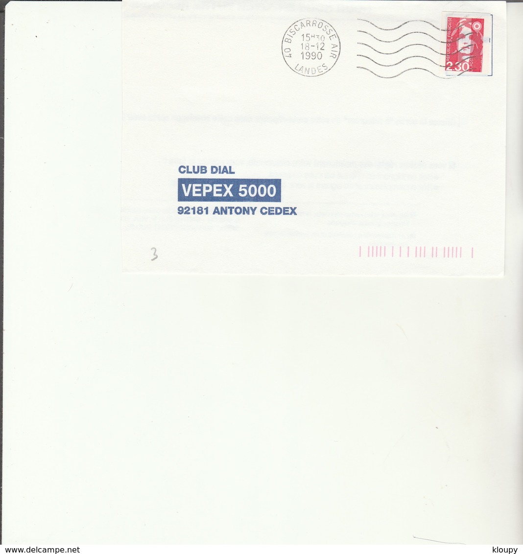 H 4 - Enveloppe  Avec Cachet BISCAROSSE  AIR - 1960-.... Lettres & Documents