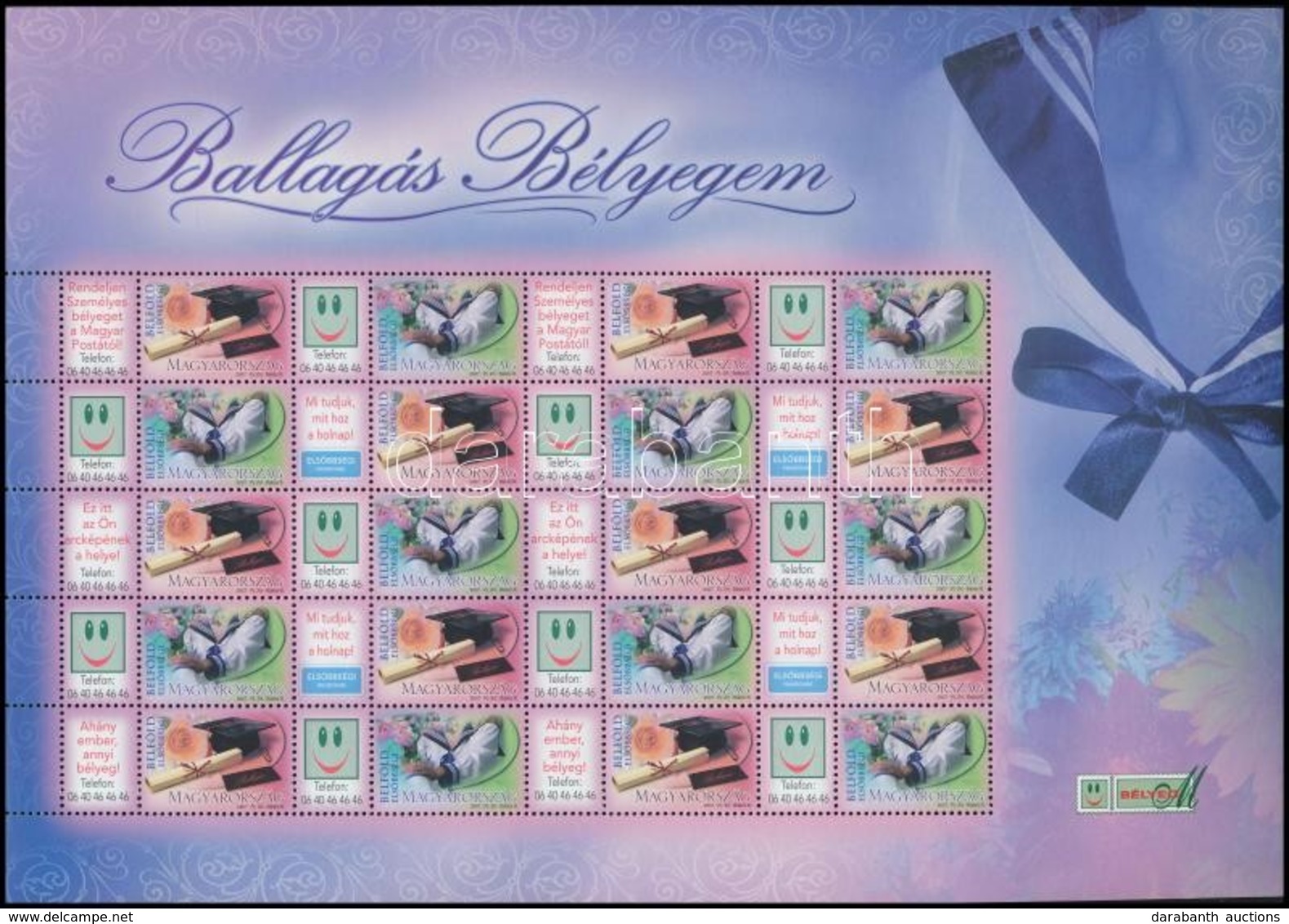 ** 2007 Ballagás Bélyegem (I.)  - Matrózblúz Promóciós Teljes ív - Otros & Sin Clasificación